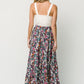 Reilly Maxi Skirt | Navy Flower Print