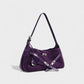 ELENA Turn-Lock Faux Suede Mini Bag