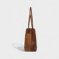 AMBRIA Suede Dual Handle Tote Bag