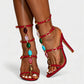 KARA Stiletto Gemstone Heels