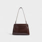NINYA Faux Suede & Leather Handbag