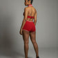 JEYNE Backless Halter Sleeveless Romper