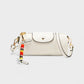 MIRNA Cylinder Bag with Beaded Charm Strap