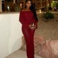 ANGELICA Knit Off-Shoulder Maxi Dress