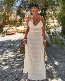 LEONA Pleated Maxi Dress