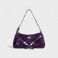 ELENA Turn-Lock Faux Suede Mini Bag