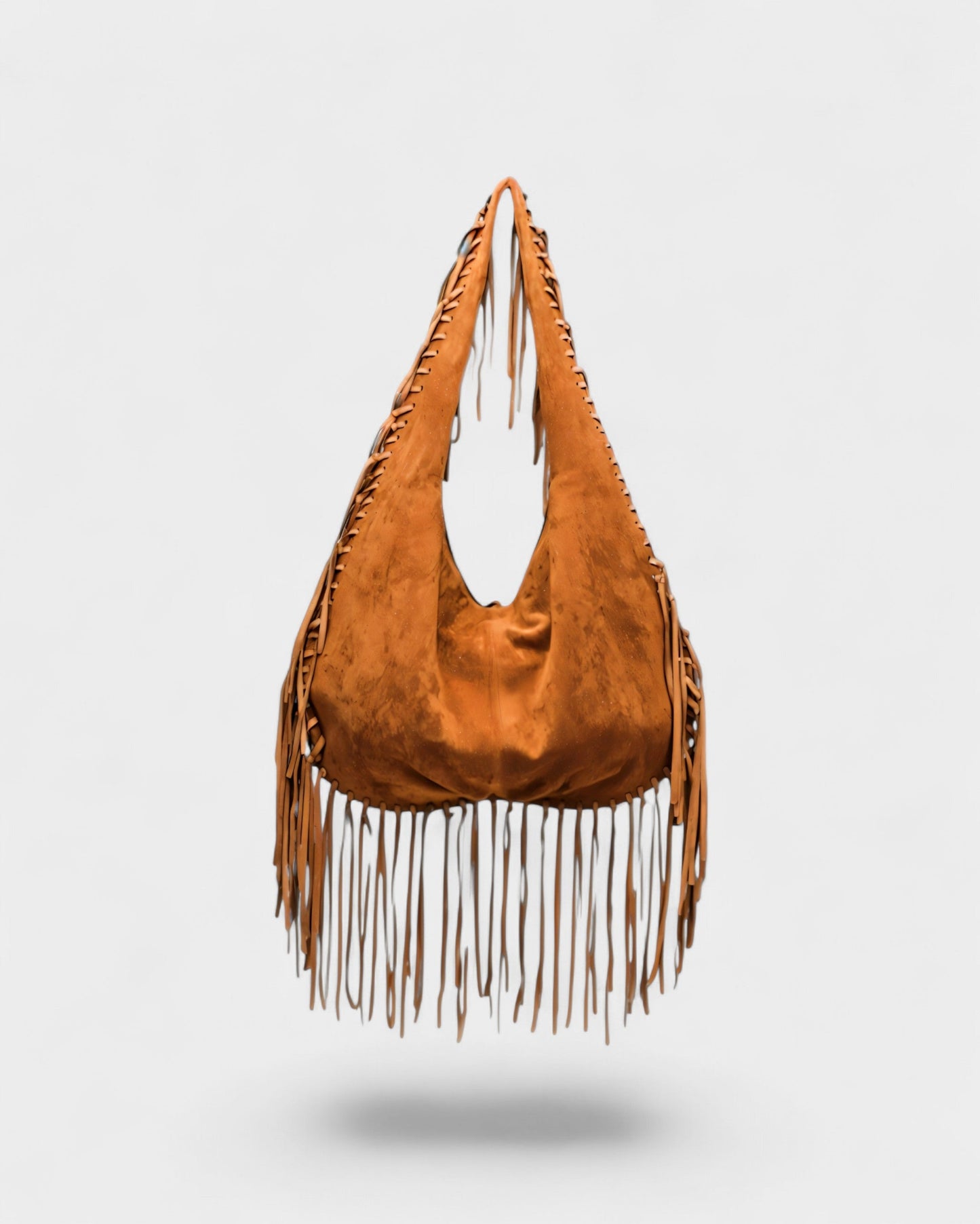 SAMMY Faux Suede Fringe Bag
