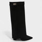 MAISY Straight Pointed-Toe Knee-High Boots