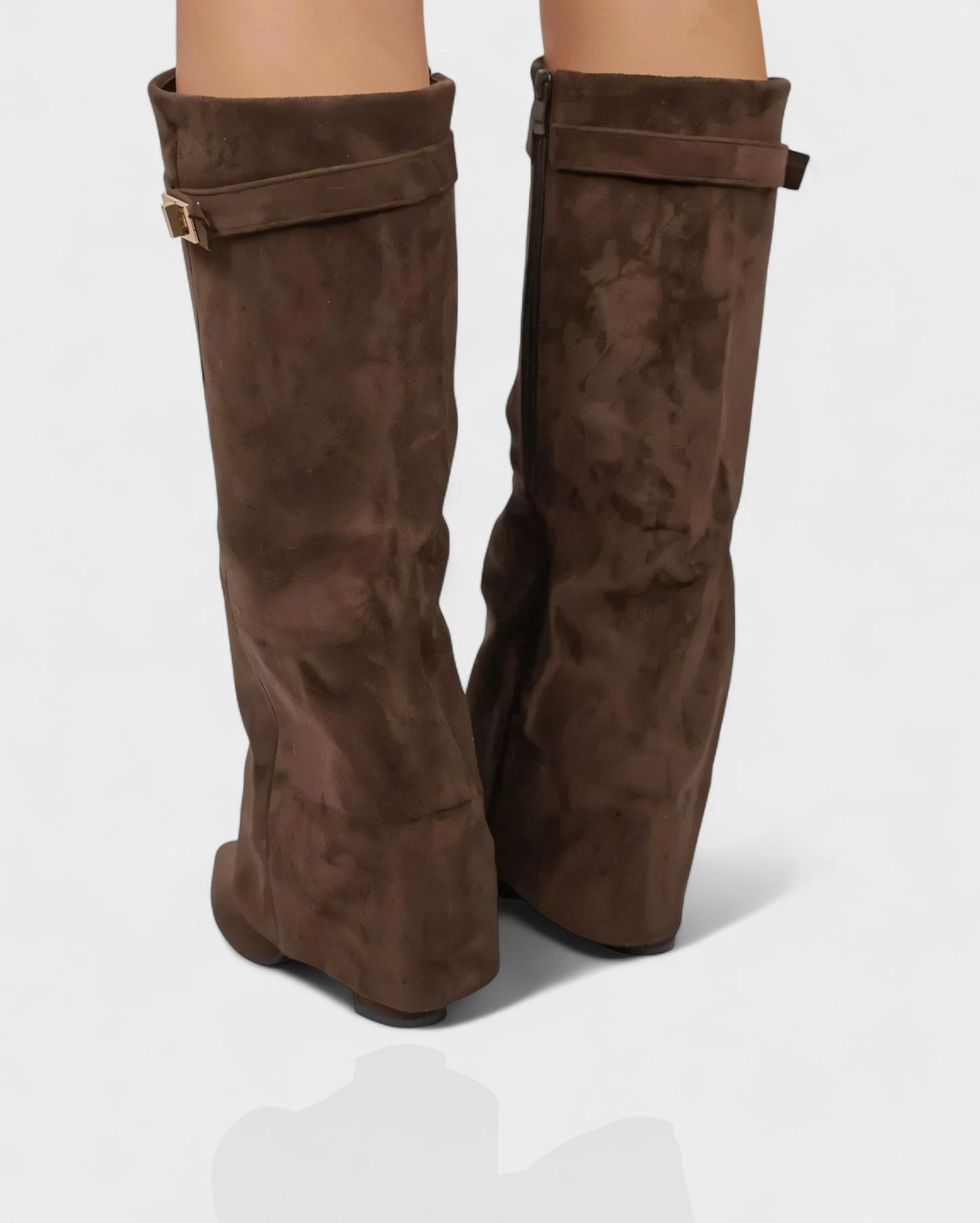 MAISY Straight Pointed-Toe Knee-High Boots