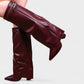 MAISY Straight Pointed-Toe Knee-High Boots