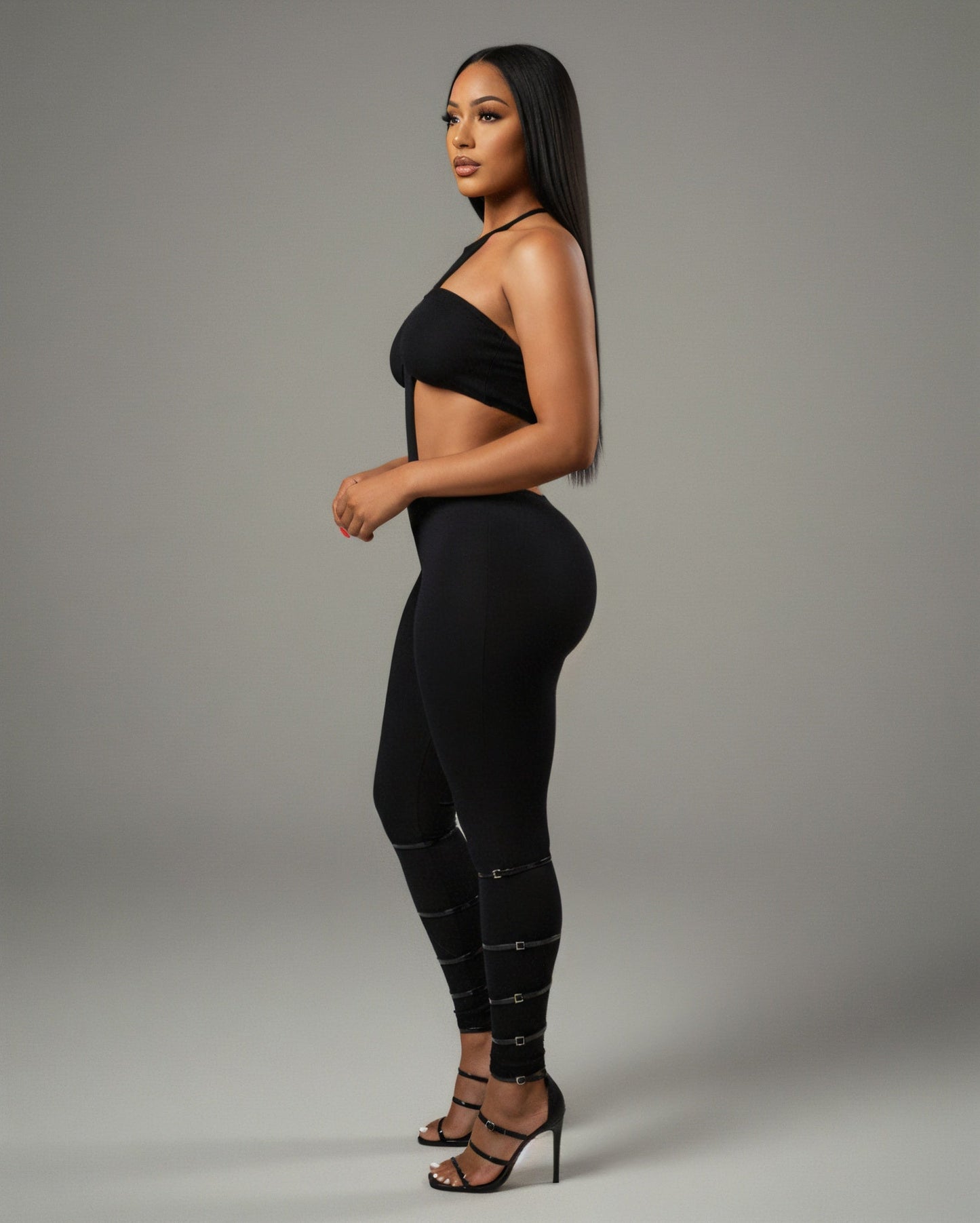 ZAYANI Cutout Halter Jumpsuit