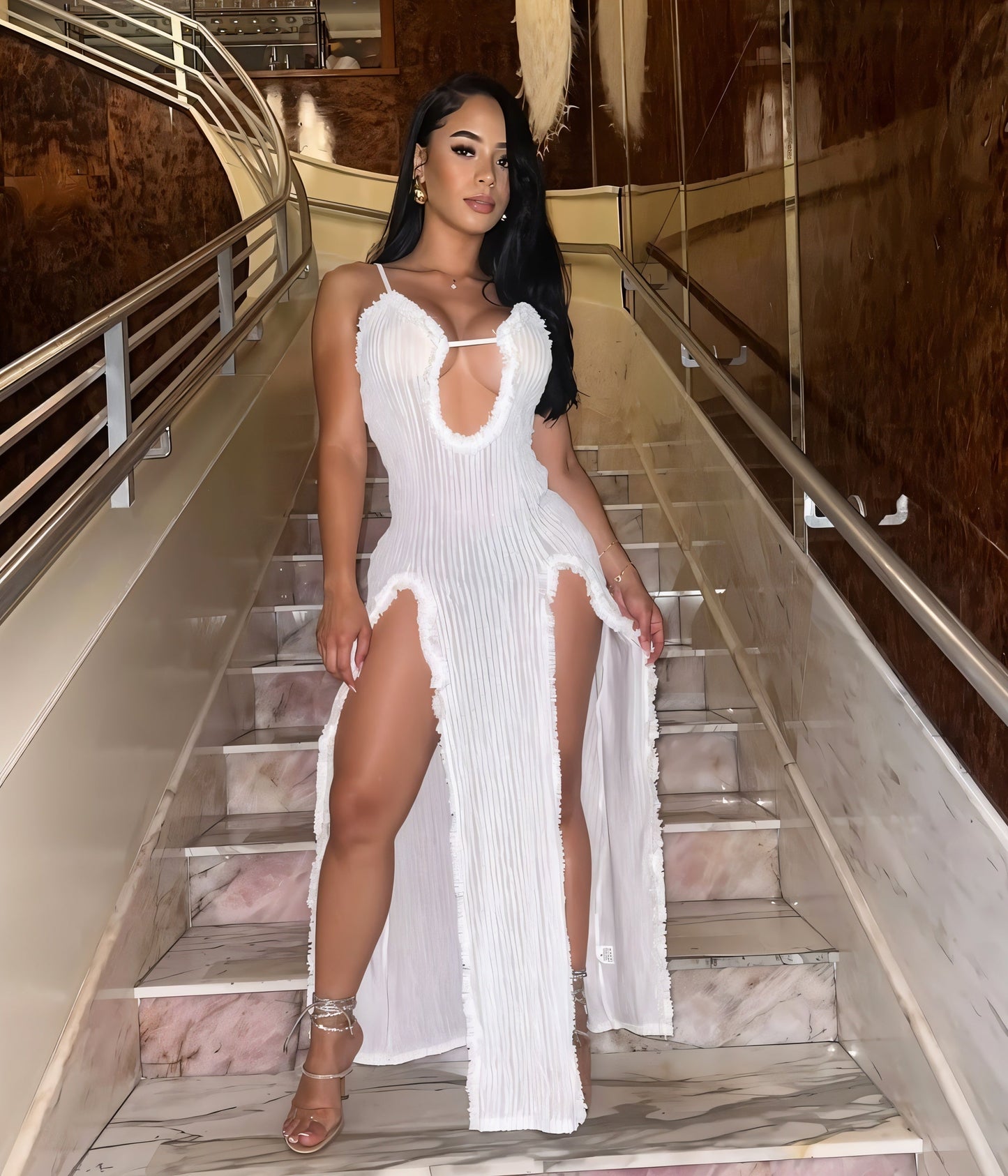 ISLA Slit Maxi Dress