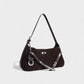 ELENA Turn-Lock Faux Suede Mini Bag