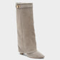 MAISY Straight Pointed-Toe Knee-High Boots