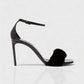 ILUNA Mink Fur Strap Heels