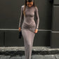 ALICE Ruched Maxi Dress