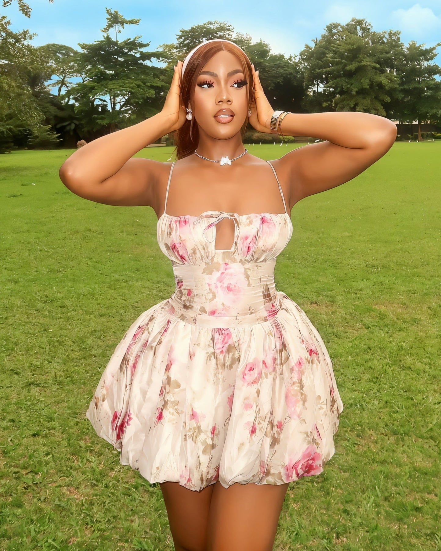 ELORA Floral Mini Dress