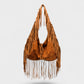 SAMMY Faux Suede Fringe Bag