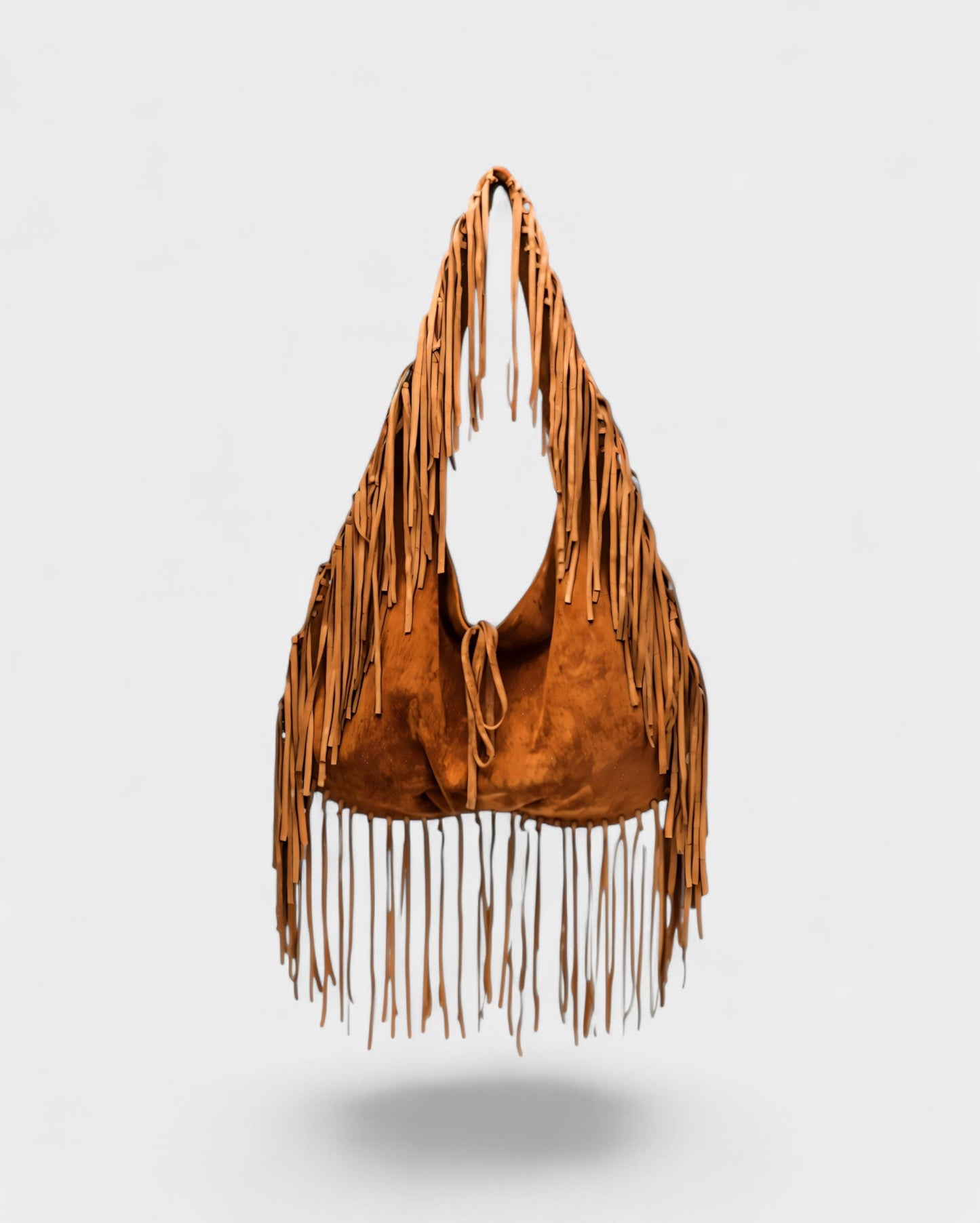 SAMMY Faux Suede Fringe Bag