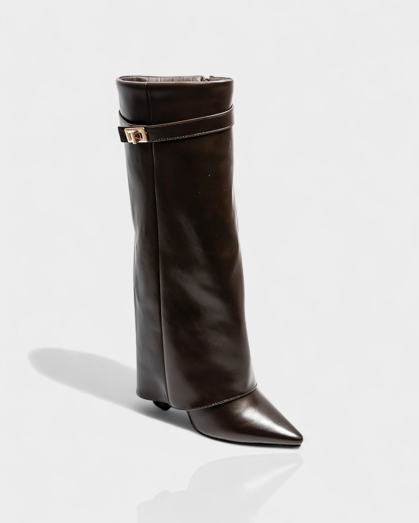 MAISY Straight Pointed-Toe Knee-High Boots