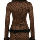 JADE Trimmed Faux Fur Leopard Set