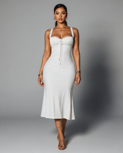 BIANCA Fishtail Slim Midi Dress