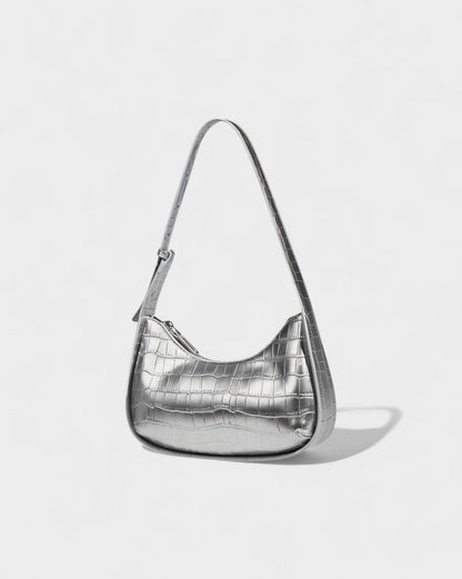 CIANNA Croc-Embossed Faux Leather Bag