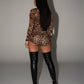 LEPA Cheetah Print Playsuit