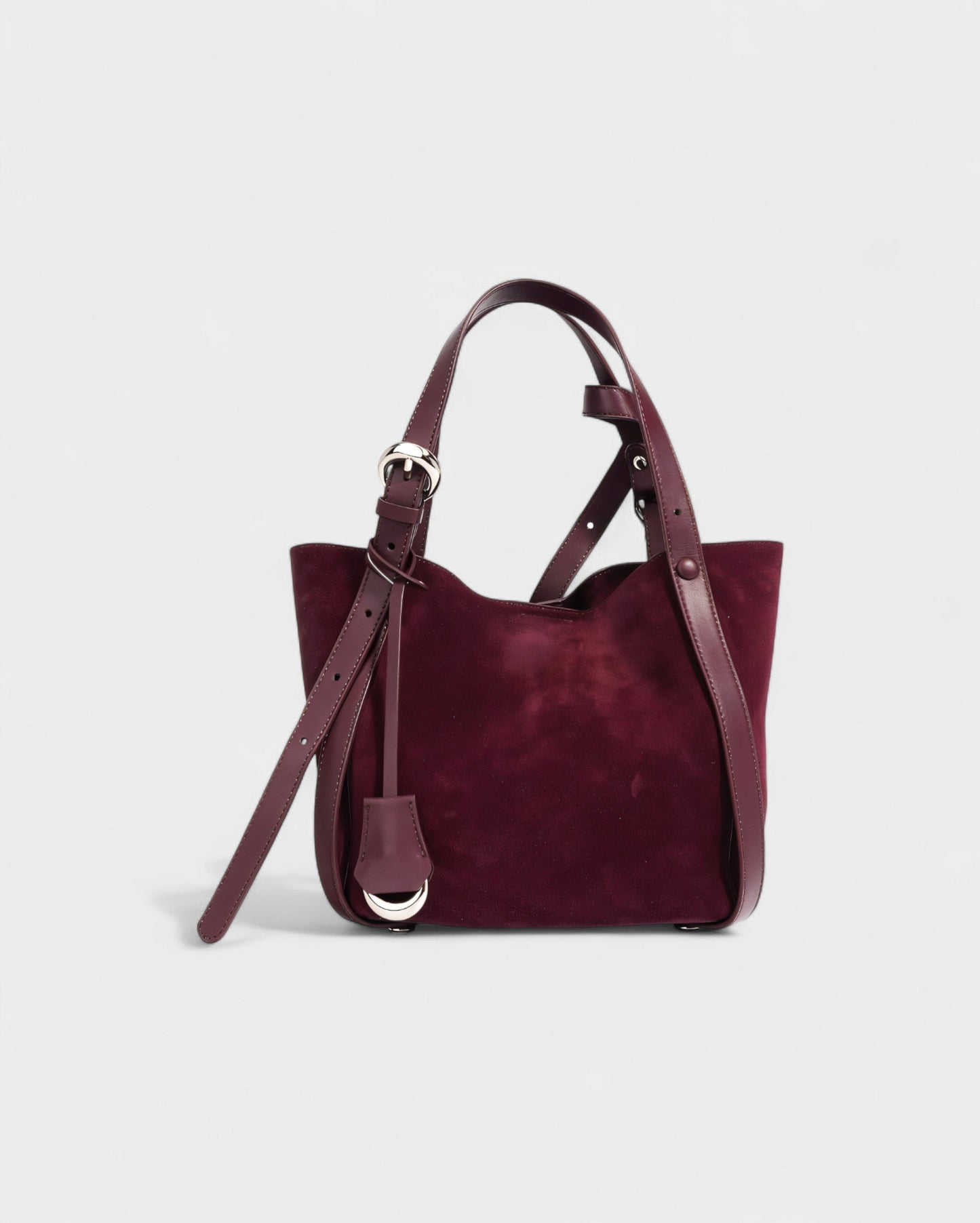THESSA Faux Suede Shoulder Bag