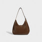 RIVARA Faux Suede Buckle Strap Shoulder Bag