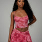 DELILAH Camisole Top & Ruffle Mini Skirt Set