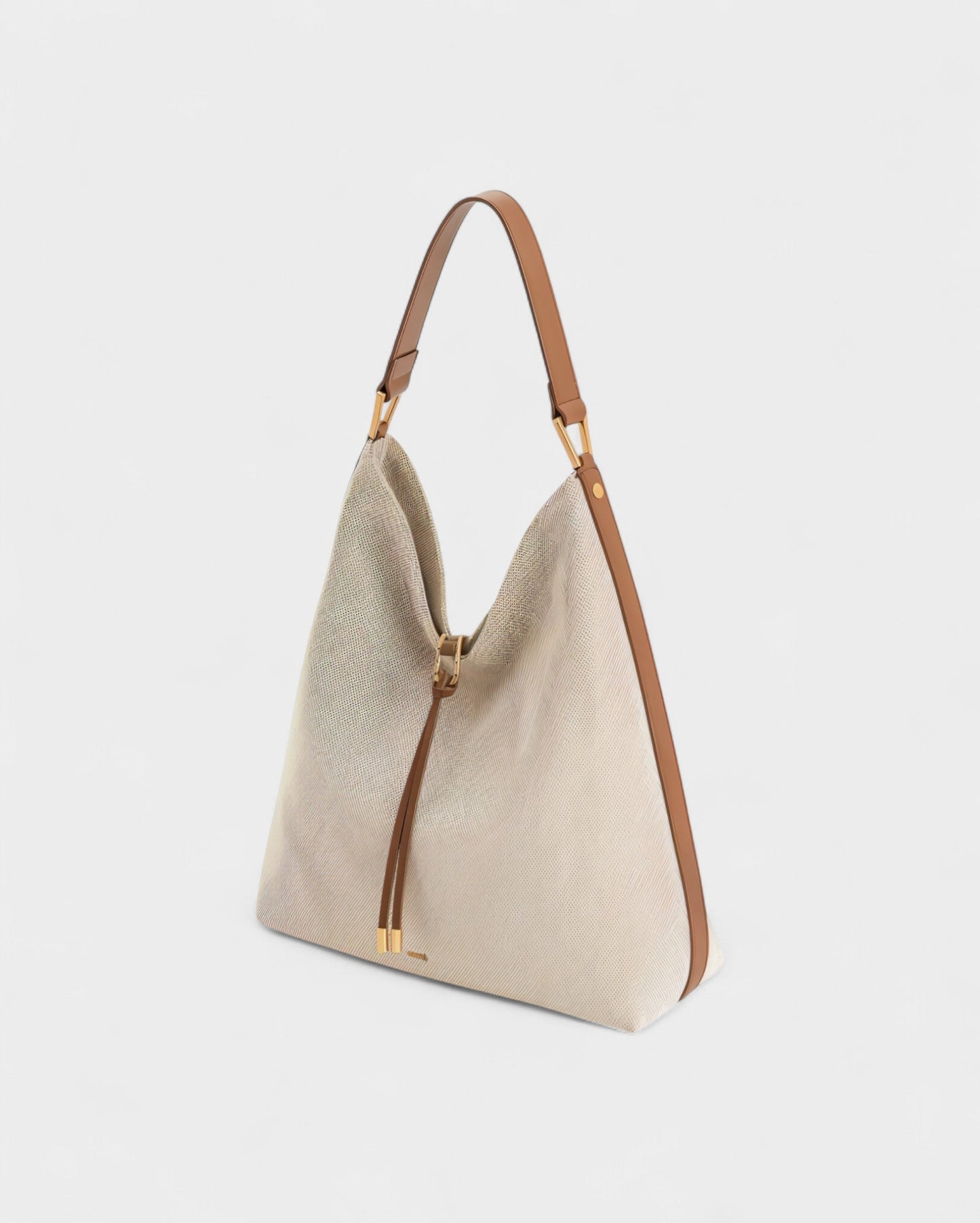 KALIYA Faux Suede Hobo Shoulder Bag