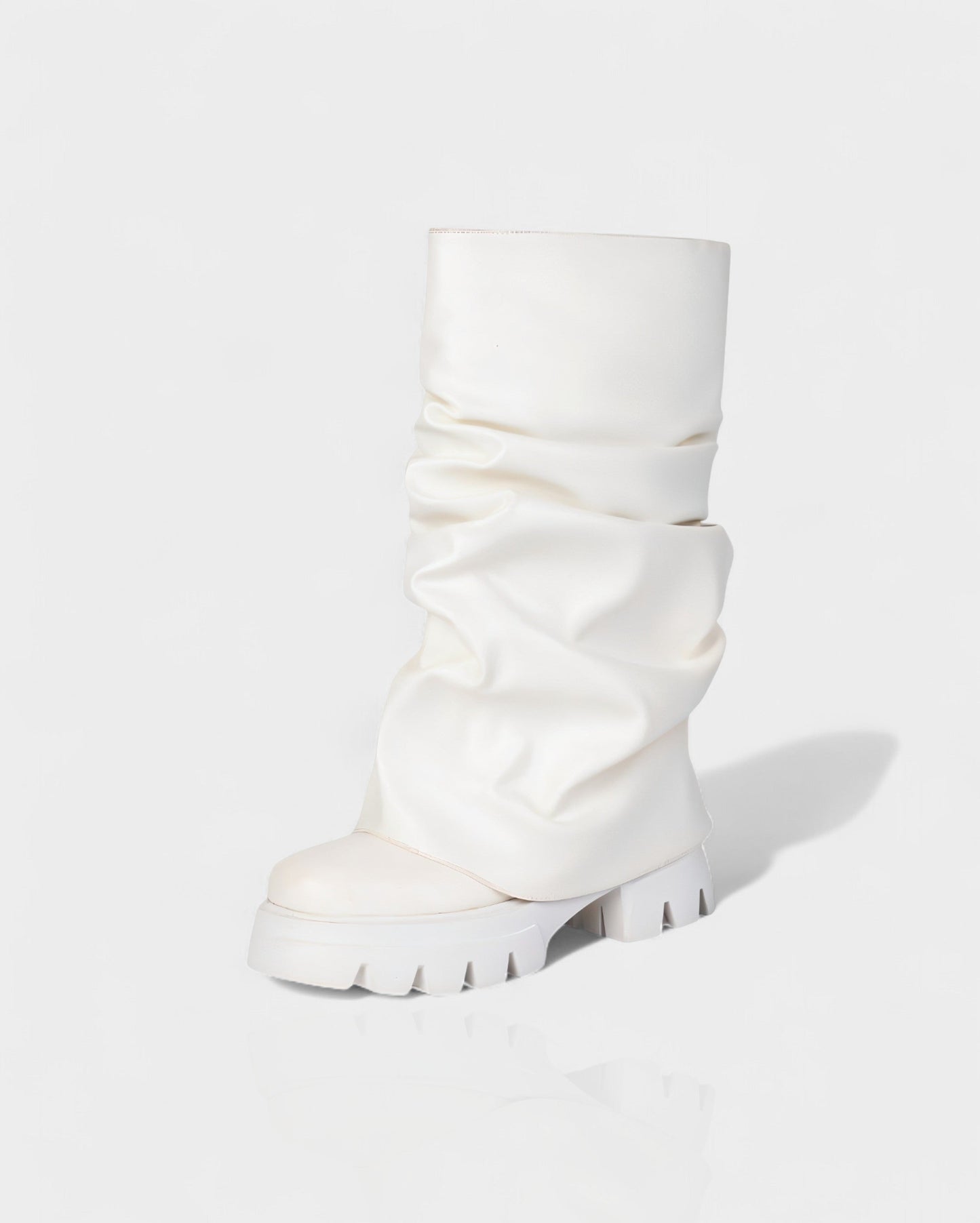 CRISTINA Slouchy Platform Mid-Calf Boots