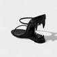 MALAYA Fang Sculpted Heel Sandals