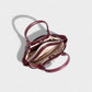 EVANNA Faux Suede Leather Shoulder Tote Bag
