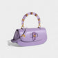 ZARLA Bamboo Handle Faux Leather Bag