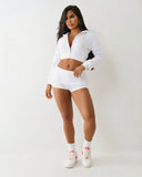 NARYA Cropped Hoodie & Mini Short Set