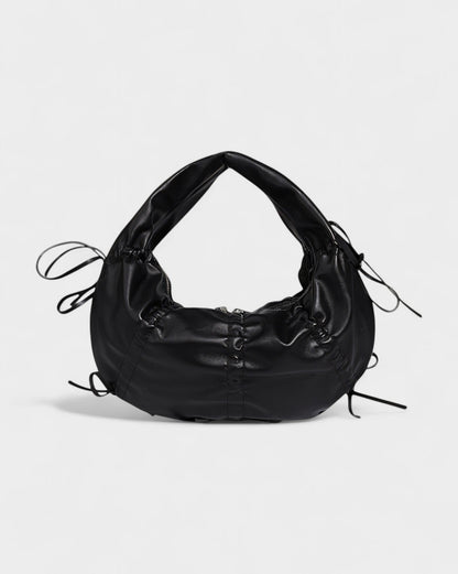 YONA Ruched Bow Shoulder Bag