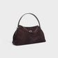 OLGA Structured Faux Suede Handle Bag