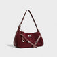 ELENA Turn-Lock Faux Suede Mini Bag