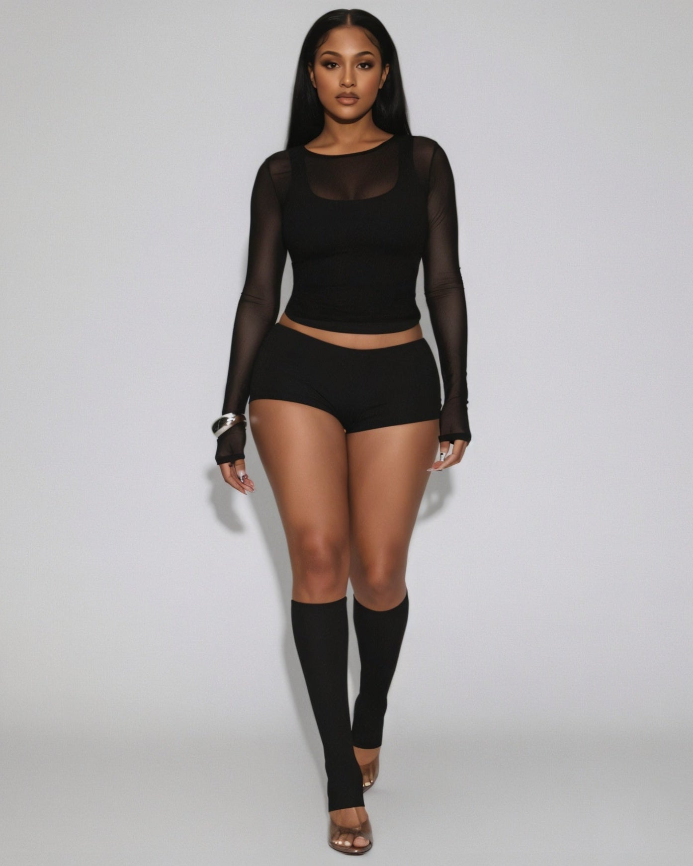 DEIA Mesh Detail Four-Piece Set