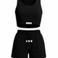 CHERRY Crop Tank & Drawstring Shorts Set