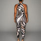 DEXIE Abstract Swirl Print Jumpsuit