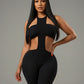 ZAYANI Cutout Halter Jumpsuit
