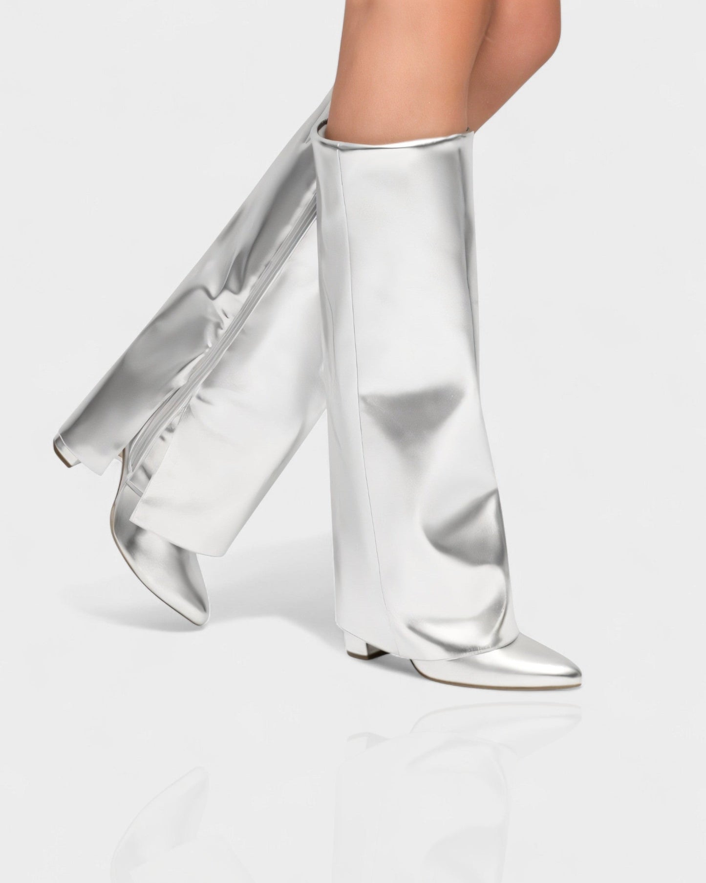MAISY Straight Metallic Boots