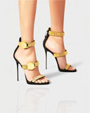 JILLY Watchband Strap Stiletto High Heels