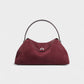 OLGA Structured Faux Suede Handle Bag