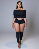 ROSE Off-Shoulder 3-Piece Set