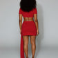 AUREN Ring Detail Crop Top & Skirt Set