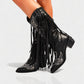 MITHENA Fringe Studded Cowboy Boots
